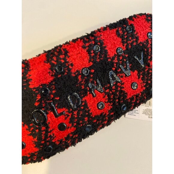 Old Navy Womens 100% Cotton Buffalo Plaid Flannel Pajama Shorts & Matching Socks - Picture 8 of 10